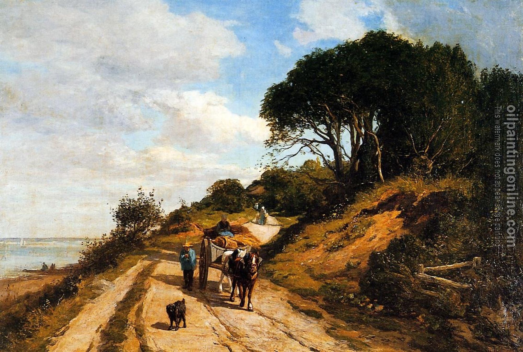 Boudin, Eugene - The Road from Trouville to Honfleur
